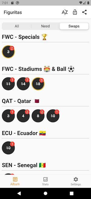 Figuritas World Cup Qatar 2022 Screenshot 2