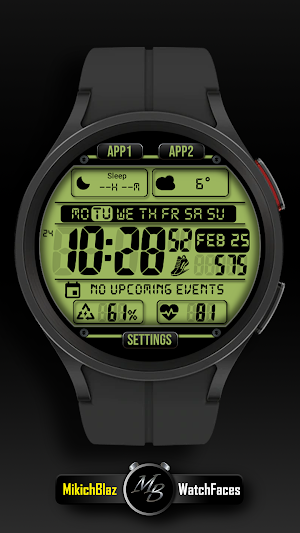 Digital Watch face MB397 Screenshot 0