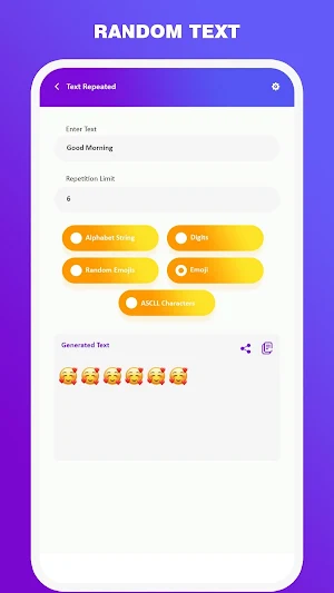 Text-Emoji Multiplier Repeater Screenshot 2