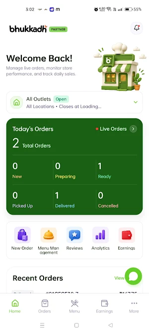 Bhukkadh Partner Screenshot 1