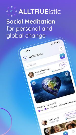ALLTRUEistic Social Meditation Screenshot 0