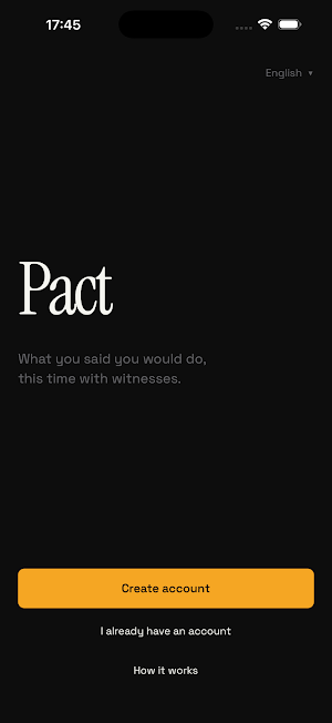 Pact: Shared commitments Screenshot 0