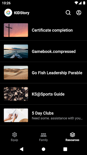 KIDStory Resource Hub Screenshot 2