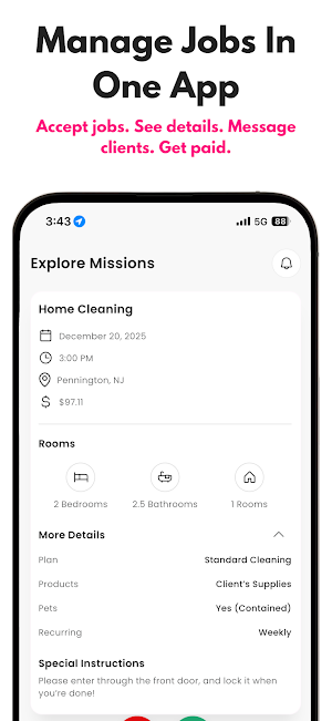 CleoCrew - Find Cleaning Jobs Screenshot 1