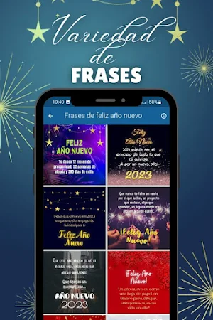 Deseos de Feliz año nuevo 2023 Screenshot 1
