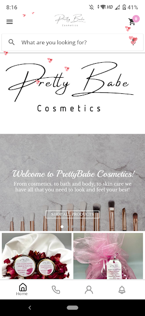 PrettyBabe Cosmetics Screenshot 0