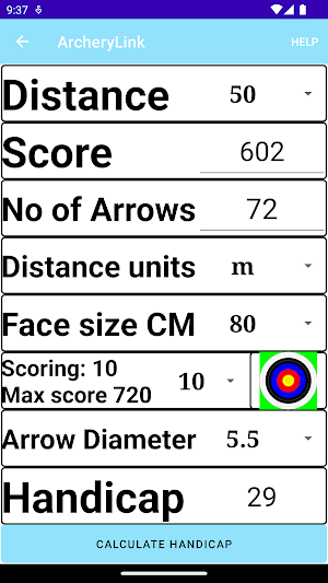 ArcheryLink  score plot rounds Screenshot 2