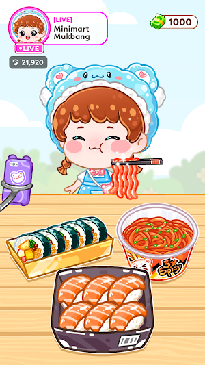 ASMR Girl: Livestream Mukbang Screenshot 2