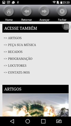 Rádio Web A Música Venceu Screenshot 1