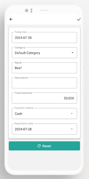 Food Expenses Notes Screenshot 2