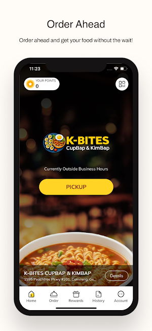 K-BITES CUPBAP & KIMBAP Screenshot 0