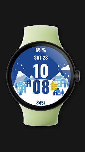 Winter Time Watch Face Screenshot 3