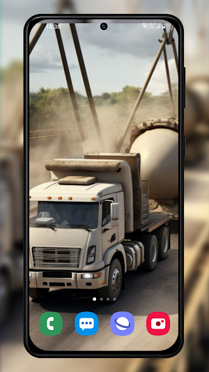 Concrete Mixer Trucks Wallpape Screenshot 3
