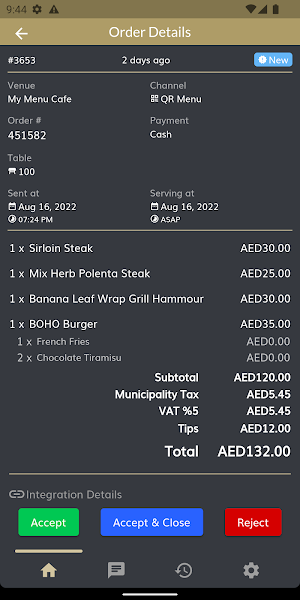 My Menu Manager Screenshot 1