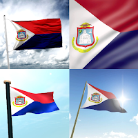 Saint Maarten Flag Wallpaper:F