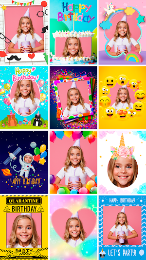 Birthday cards - Photo frames editor Screenshot 1