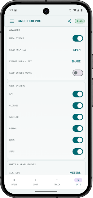 GNSS Hub Pro - GPS Test Screenshot 3