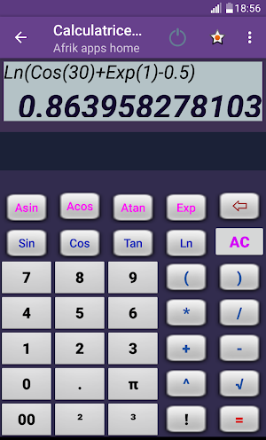 Calculatrice AAH Screenshot 3