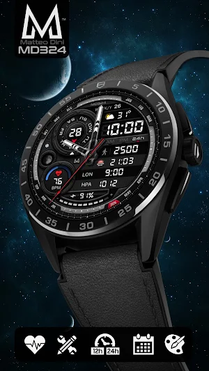 MD324 Hybrid watch face Screenshot 1
