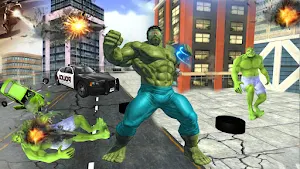 Incredible Green Hero battle Screenshot 3