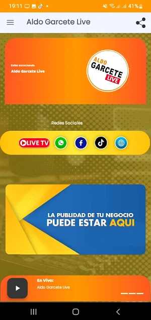 Aldo Garcete Live Screenshot 1