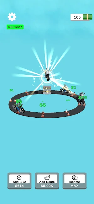 Idle Bike Leveling Screenshot 1