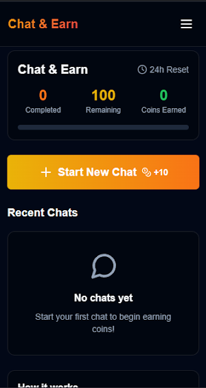 chatly-chat and earn money Screenshot 0