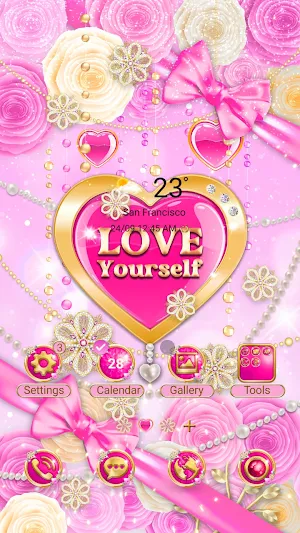 Pink Tiffany Love - Wallpaper Screenshot 0