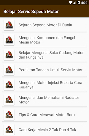 Belajar Servis Sepeda Motor Screenshot 0