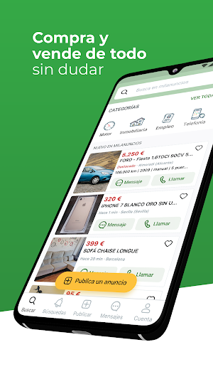 Milanuncios: Segunda mano, motor, pisos y empleo Screenshot 1