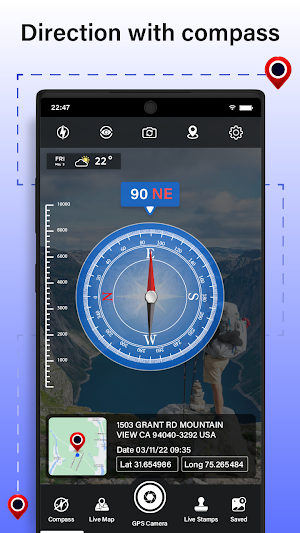 GPS Map Camera Stamp Photo App Screenshot 2