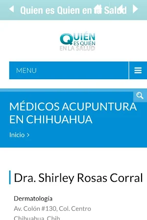 Quién es Quién en la Salud Screenshot 0