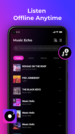 Music Echo-Offline Music Screenshot 0