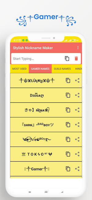 Stylish Nickname Maker Screenshot 2