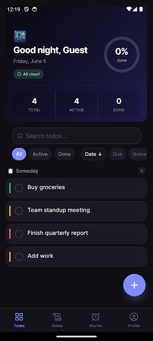 Doable — To-Do & Notes Screenshot 0