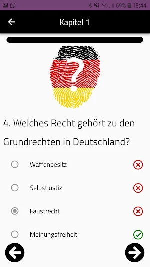 Einbürgerungstest 2022 Screenshot 2