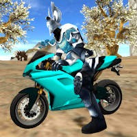 Motorbike Fantasy Warrior Jump