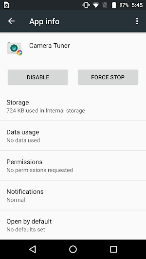 Camera tuner for Moto G Play Screenshot 0