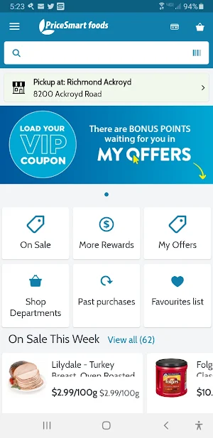PriceSmart foods screenshot 1
