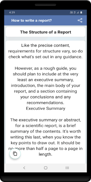 How to write a report - Golden tips Screenshot 2