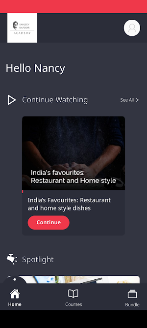 Sanjeev Kapoor Academy Screenshot 1