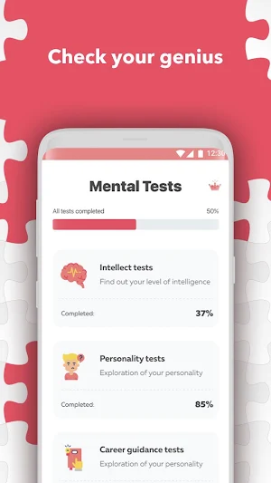 Aptitude test. Personality test games Screenshot 0