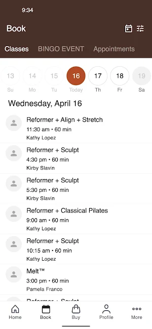 Studio Be Pilates, Barre, Melt Screenshot 1
