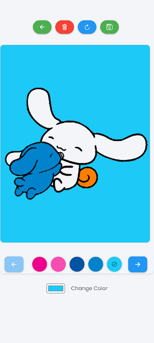 Cinnamoroll Sanrio coloring Screenshot 2