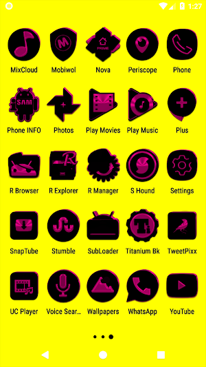Black and Pink Icon Pack Free Screenshot 3