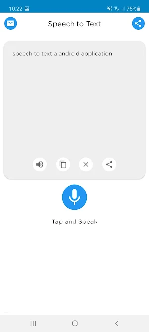 Speech to Text Screenshot 1