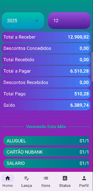 Orçamento Familiar Fácil Screenshot 0