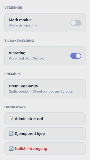 Norske Ord Screenshot 2