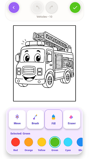 Coloring book - Kid games Screenshot 2