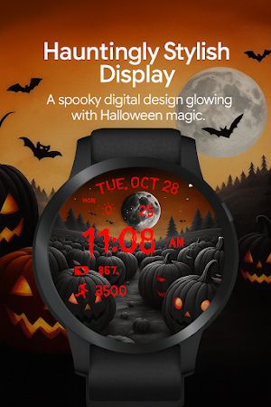 Scary Pumpkin WatchFace Screenshot 0